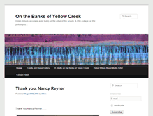 Tablet Screenshot of onthebanksofyellowcreek.com